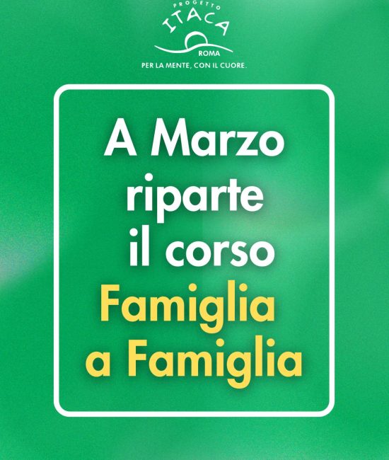 Familiari di persone con disturbi psichici durante il Corso Famiglia a Famiglia di Progetto Itaca Roma